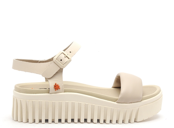 Art nu pieds plats femme brithon 1572 beige
