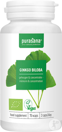 Purasana Ginkgo Biloba 70 Capsules