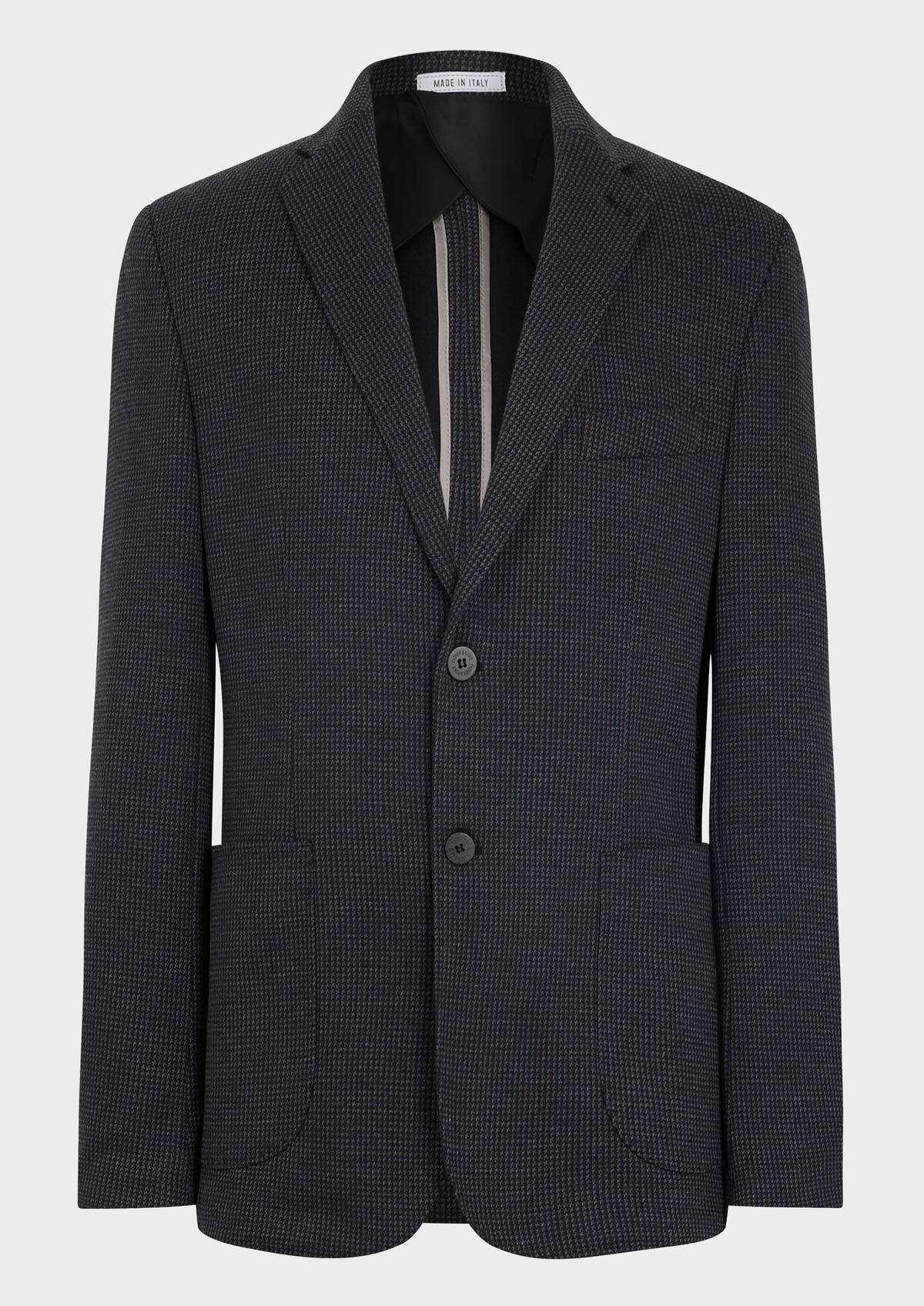 Veste casual Regular grise à motif pied-de-poule