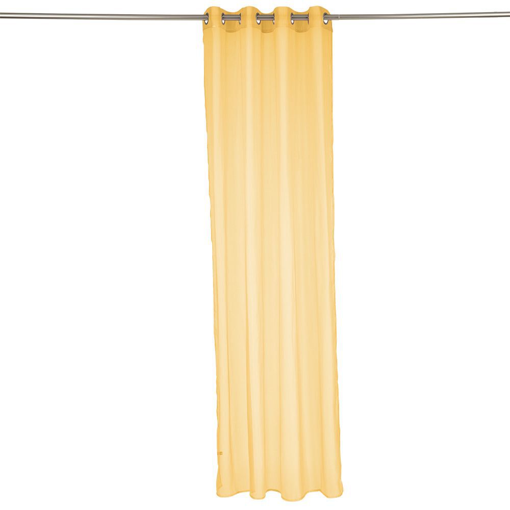 Voilage polyester 140x240cm jaune