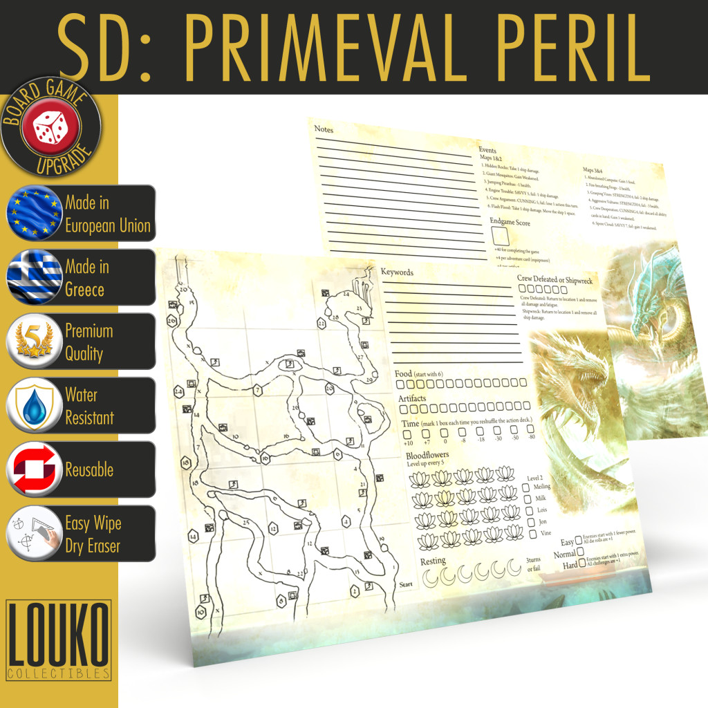Journaux de campagne réinscriptibles pour Sleeping Gods - Primeval Peril