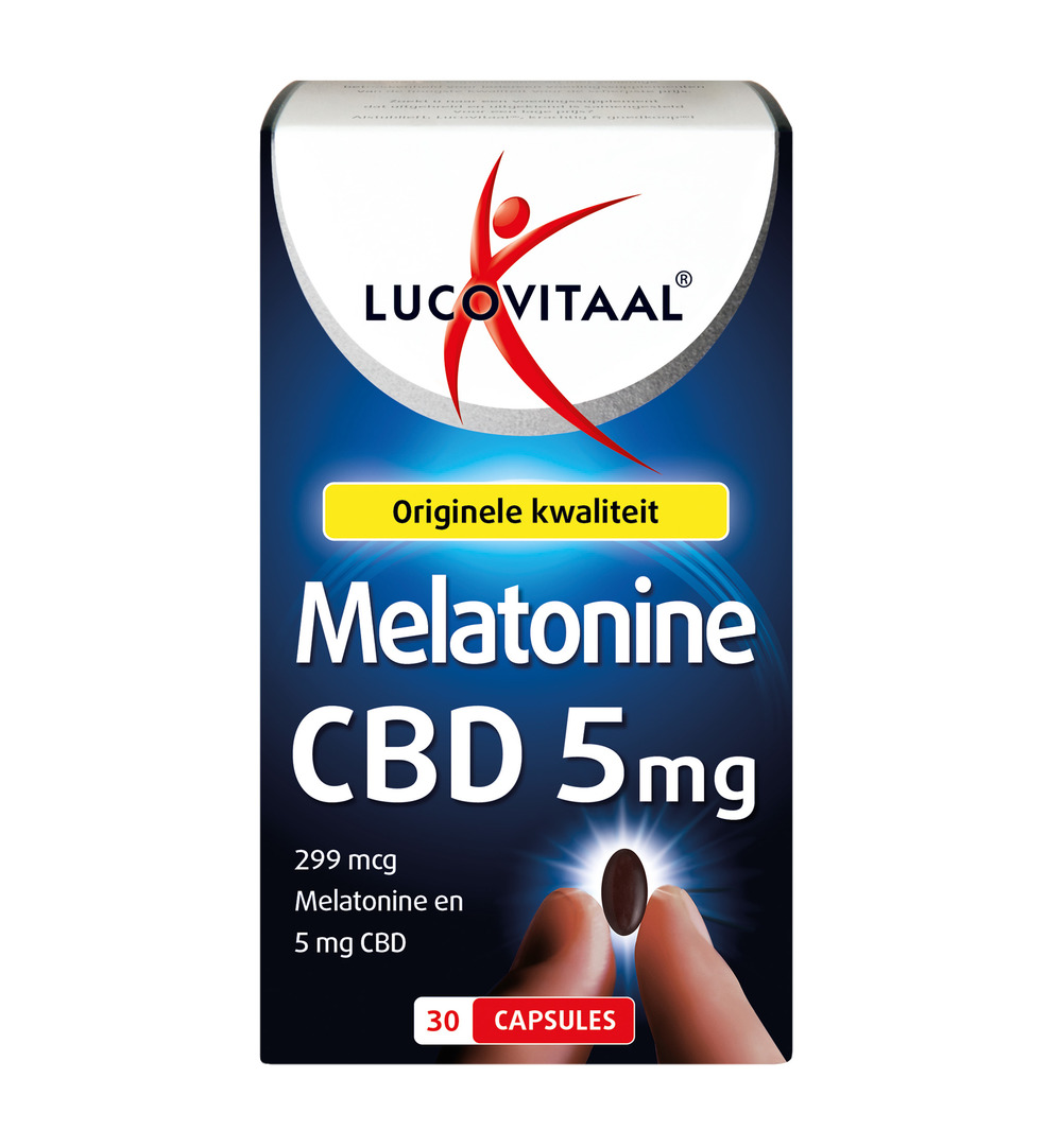 Lucovitaal Melatonine CBD 5Mg (30 capsules)