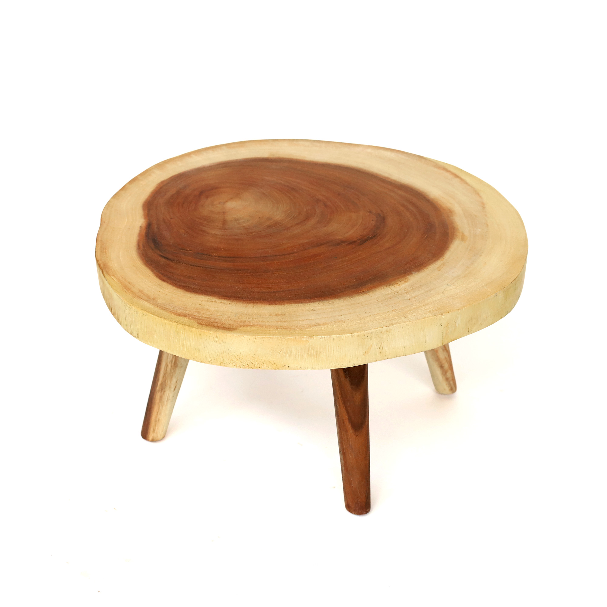 Baumscheiben-Couchtisch, aus Suarholz, Ø 55-60 cm, H 32 cm von fischer's lagerhaus