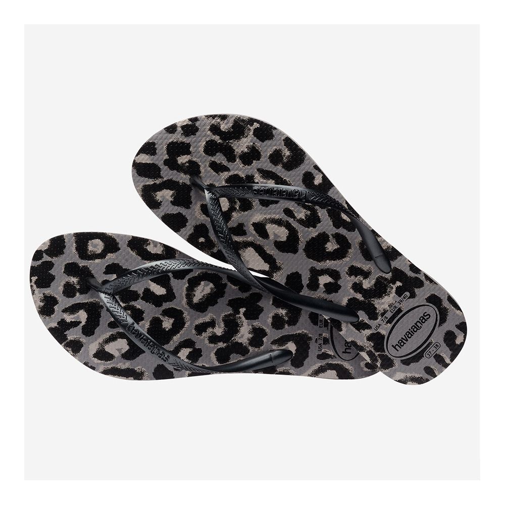 Havaianas SLIM ANIMALS - Tongs Femme steel grey/grey