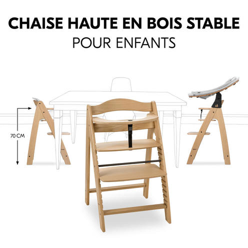 Chaise haute Arketa - Bois - HAUCK