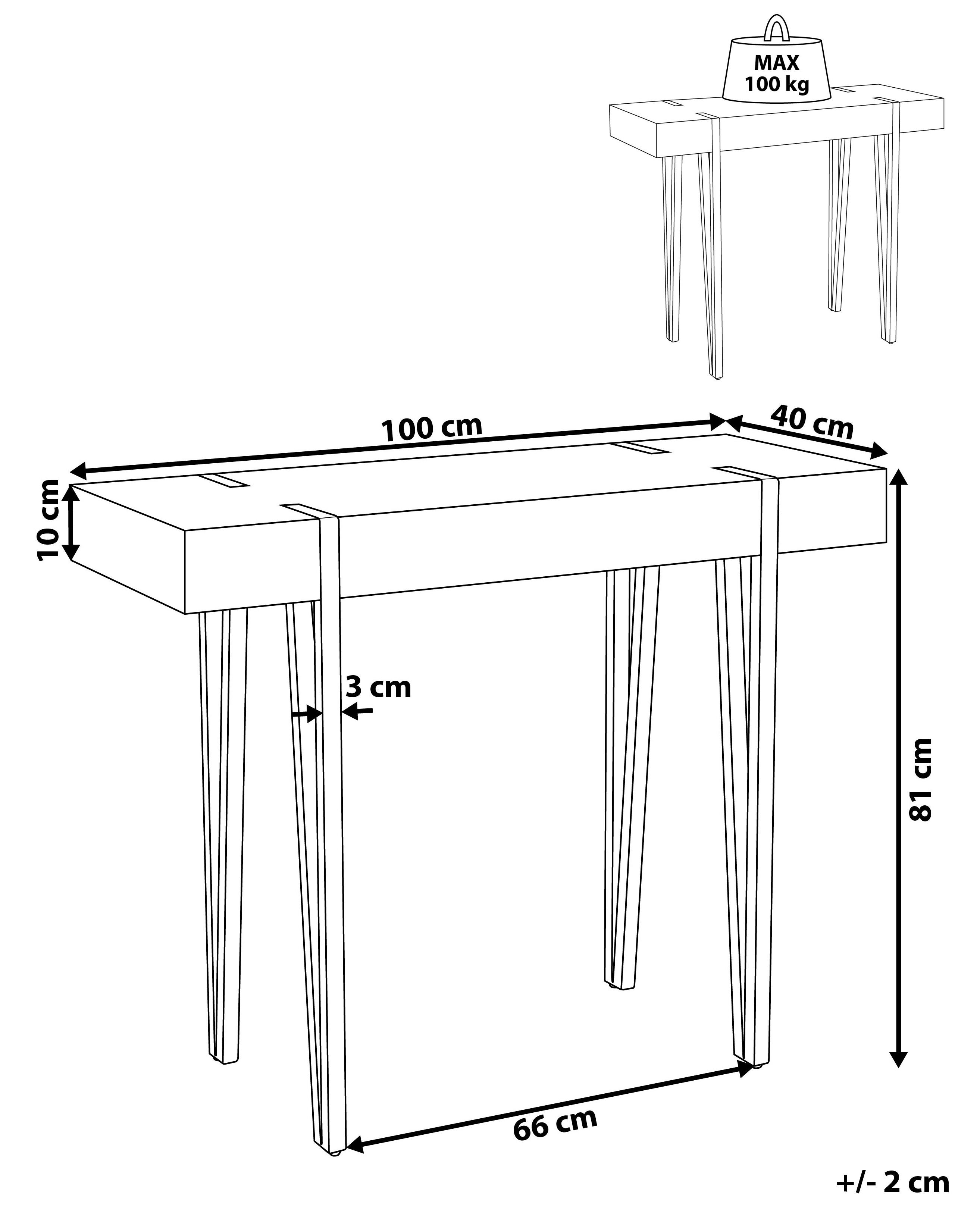 Sidetable ADENA Bruin