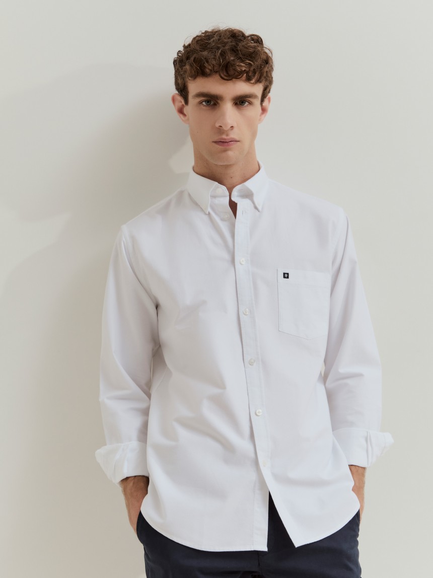 Camisa regular fit de algodão