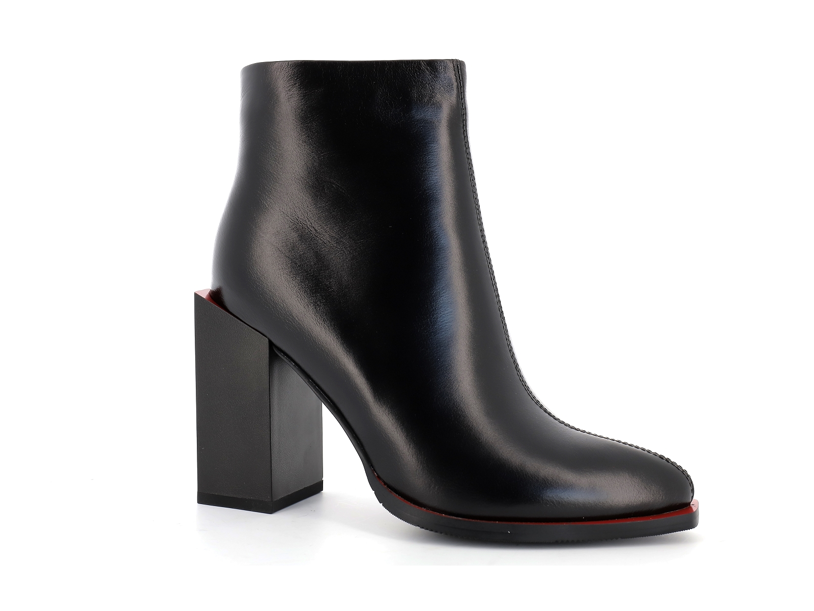 Metamorf ose-KABOURET Cuir Noir Rouge