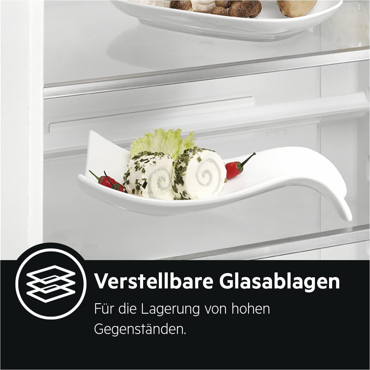 AEG RKB333E2DW Freistehender Kühlschrank / 1550 mm / 309 L / E