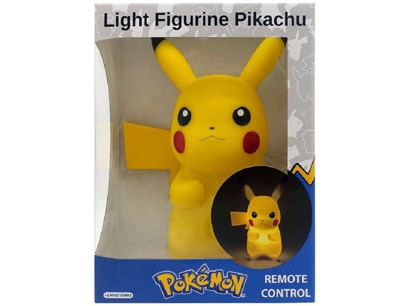 Teknofun Dekoleuchte Pikachu 25 cm (inkl. Fernbedienung) LED-Lampe im Pokémon-Design mit Fernbedienung