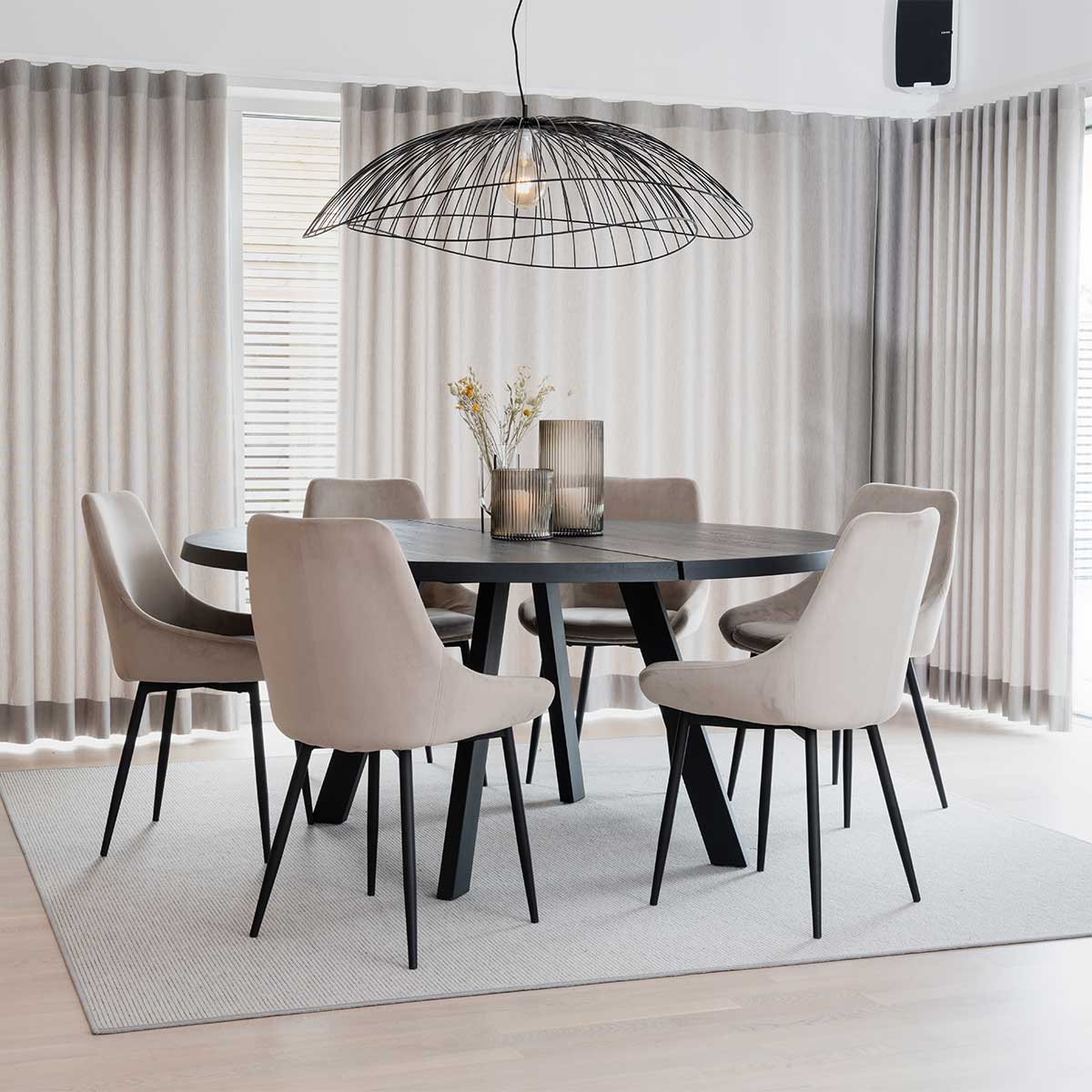 Eetkamerstoel Sierra velvet Beige