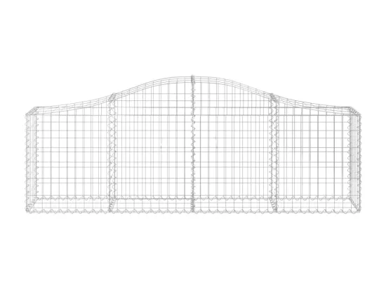 Paniers à gabions arqués 18 pcs 200x30x60-80 Fer galvanisé