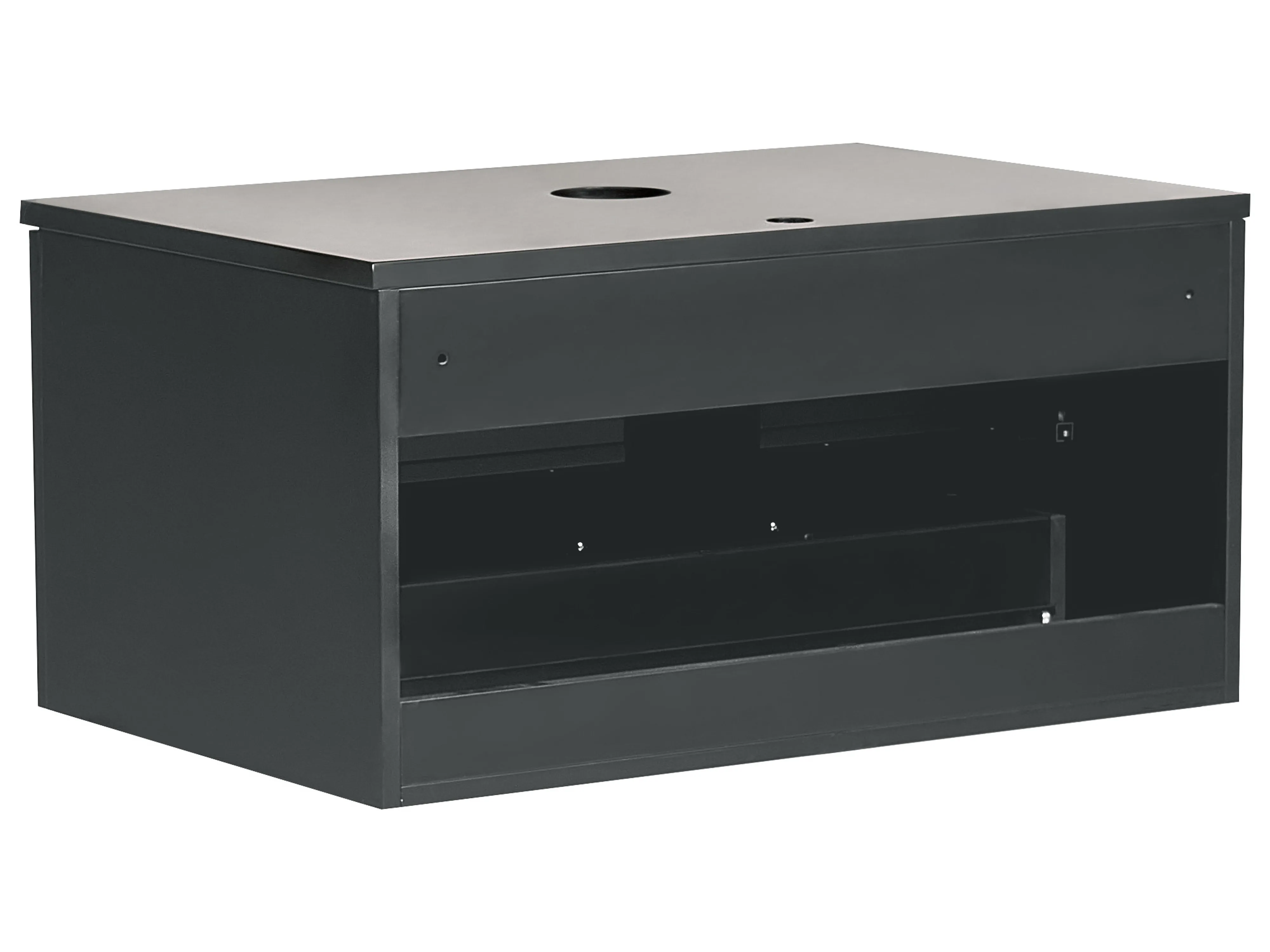 Wandgemonteerde wastafelkast ALZIRA 80 cm Zwart