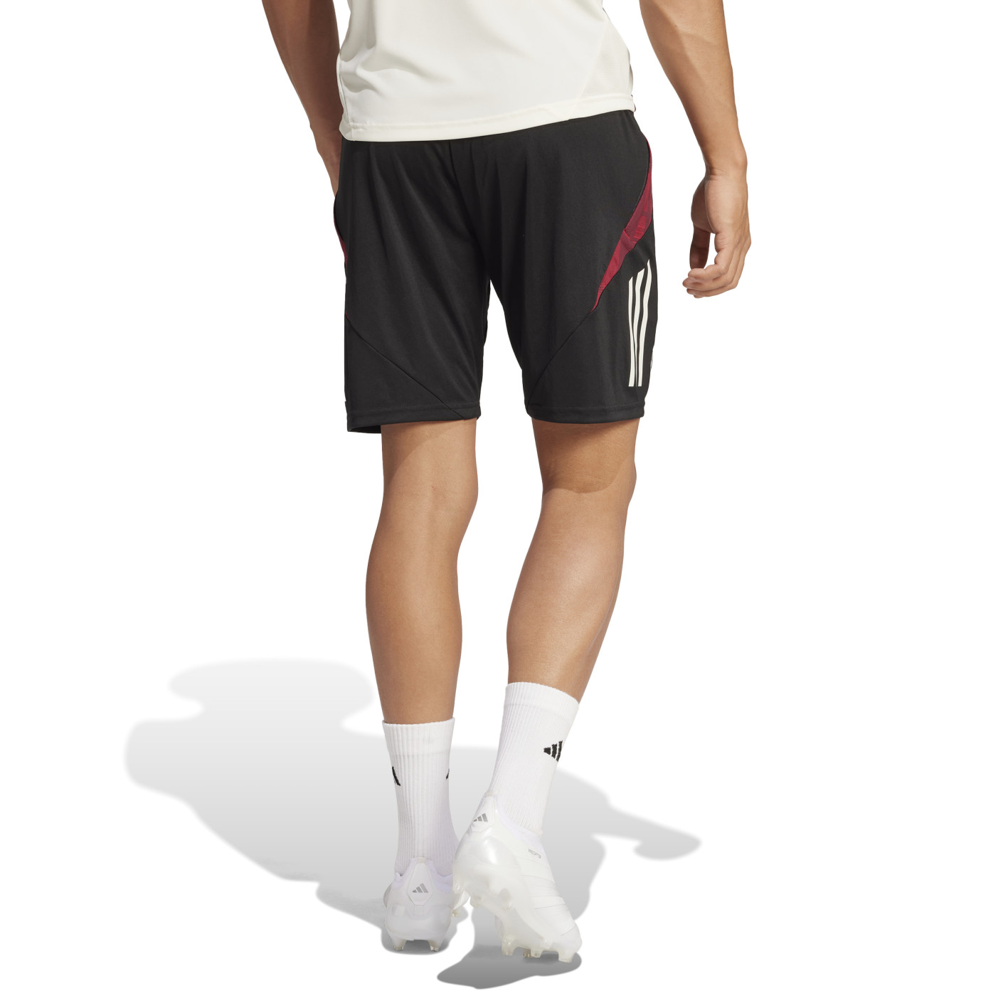 Adidas Manchester United Trainingsbroekje 2024-2025 Zwart Wit Rood