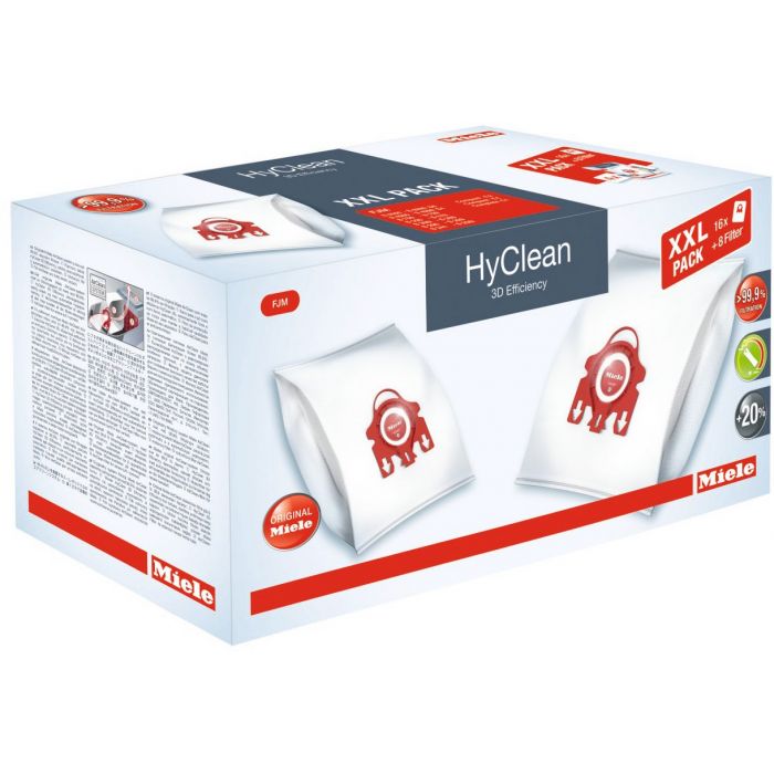 Miele Staubbeutel XXL-Pack Typ FJM HyClean 3D Efficiency (16 Staubbeutel)