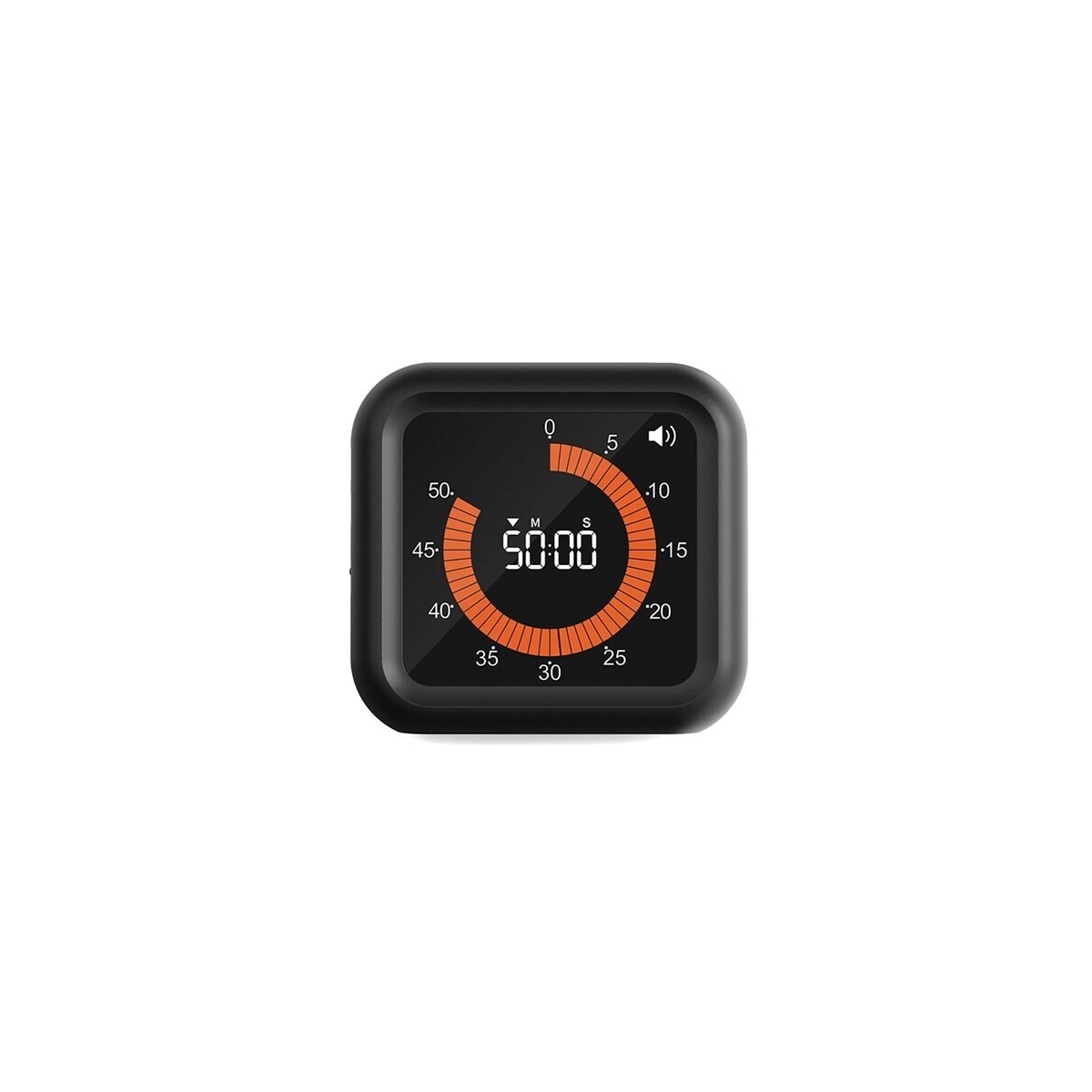 Digital 60-minutters timer med oppladbart batteri og magnetisk bakside