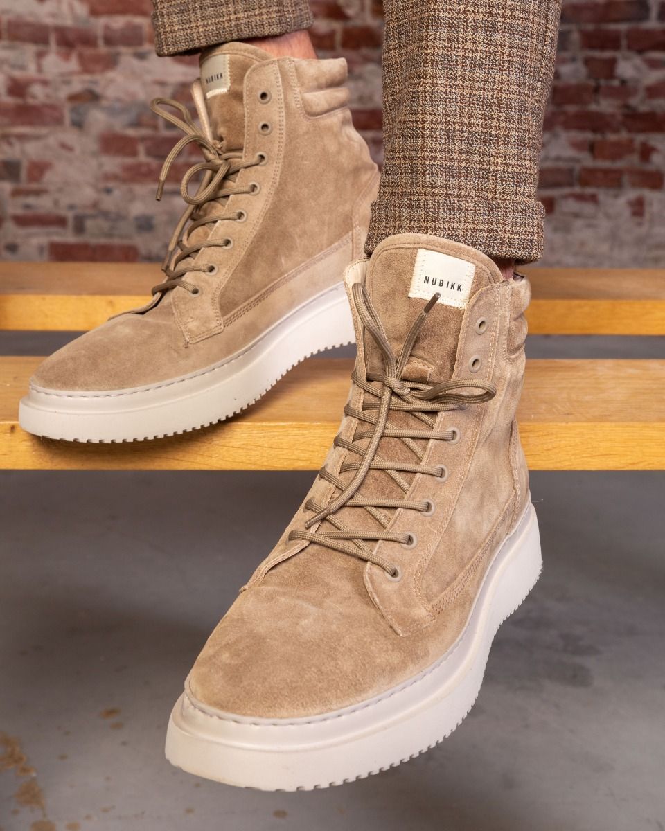 Nubikk Jonah Dune Taupe Heren Veterboots