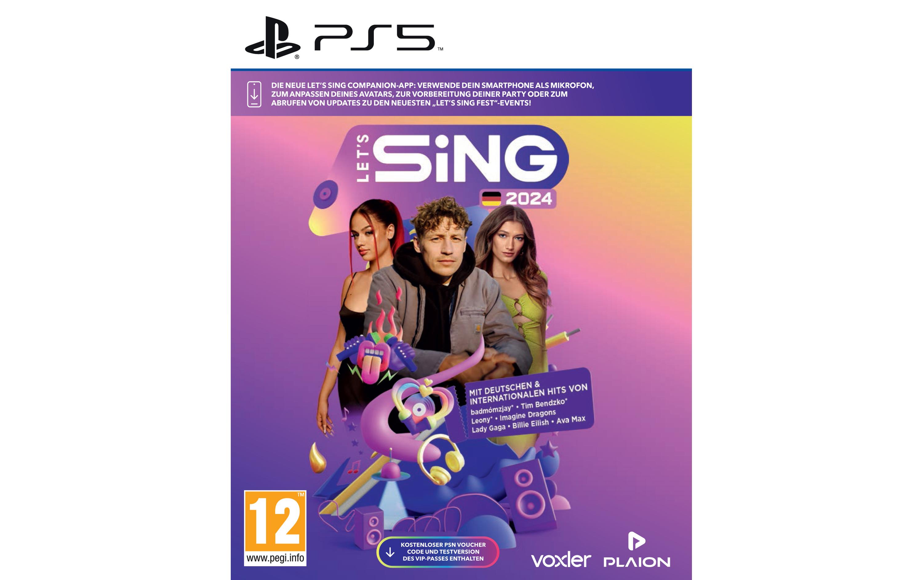 Let's Sing 2024 German VersionAnspruchsvolles Karaoke-Spiel für die PlayStation 5