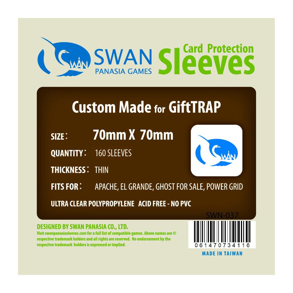 Swan Panasia - Card Sleeves Standard - 70x70mm - 160p