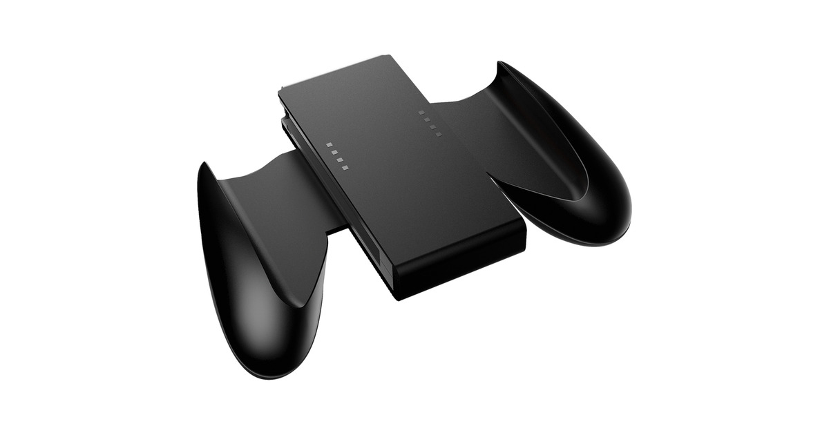 PowerASwitch Joy-Con Grip Black bevestiging  (Zwart)
