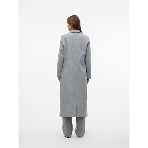 Vero Moda Vincemilan Lang Frakke, Light Grey Melange, XL