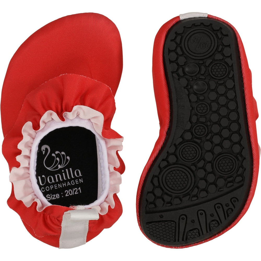 Køb Vanilla COPENHAGEN Berry Red Badesko - Frill