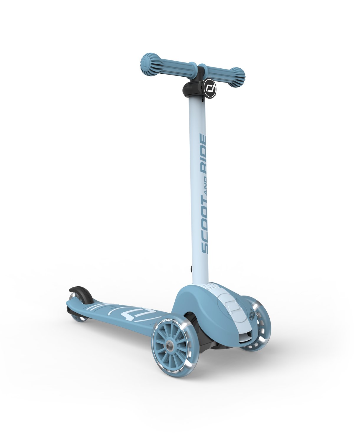 Sparkesykkel Barn 3år+ m/ LEDlys i hjul | Scoot and Ride Highwaykick 3S LED