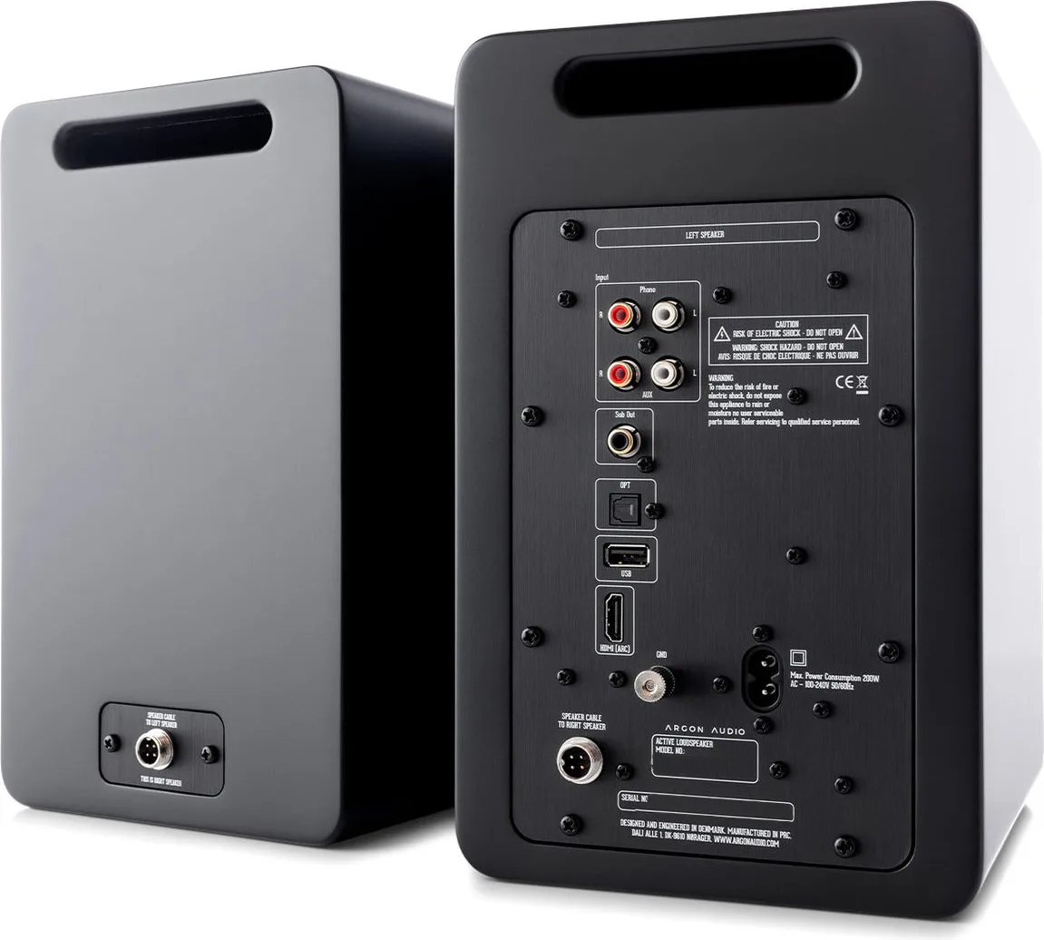 Argon Audio Forte A5 WiFi Noir (la paire) Enceintes sans fil hi-fi