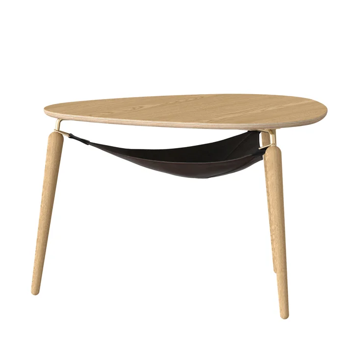 Umage - Hang Out Couchtisch, Eiche natur / Messing
