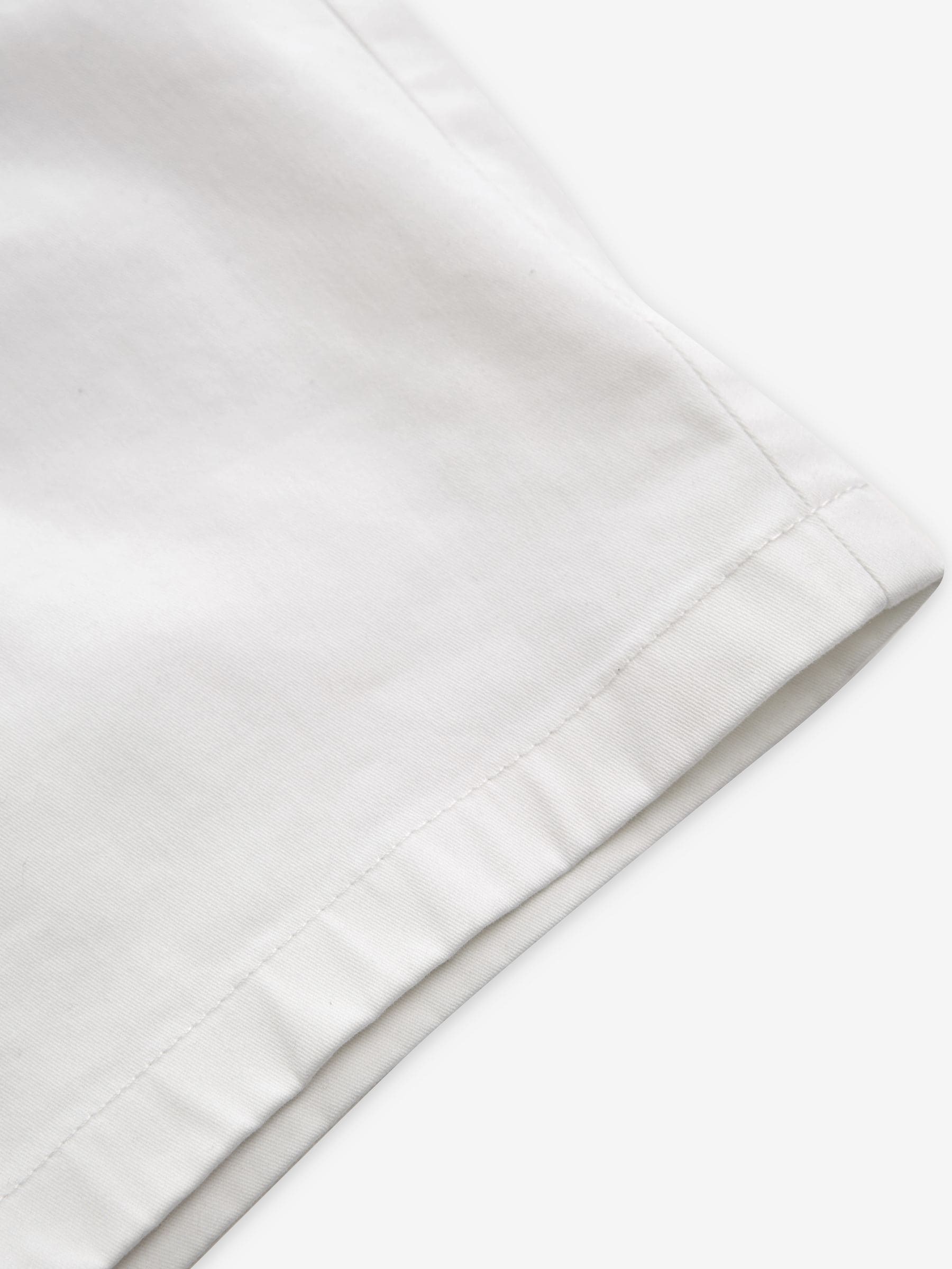 Wit - Slim Fit - Chinoshort met stretch