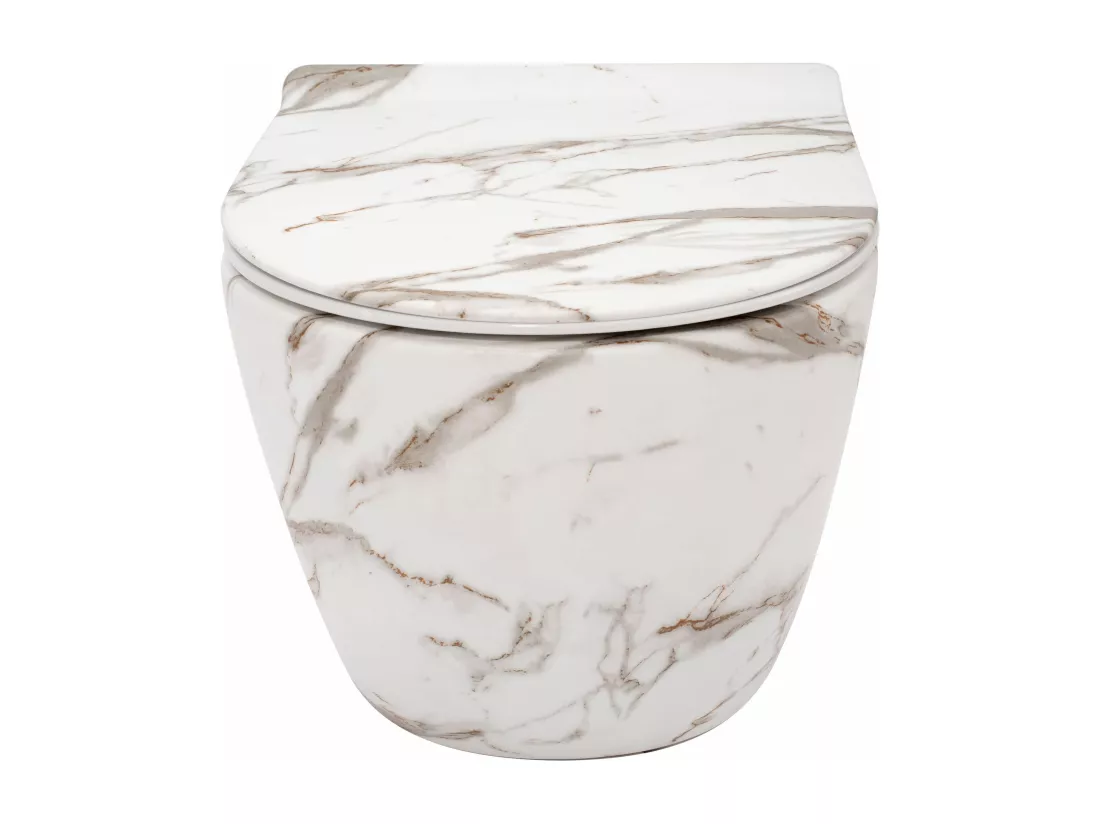 Cuvette Wc Suspendue Rea Carlos Duroplast/Slim/Zm Lava Matt Grey