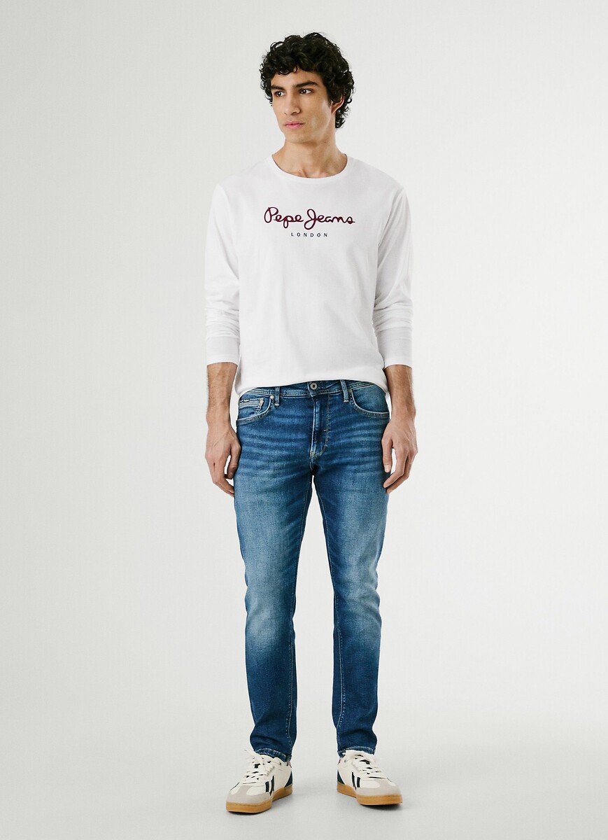 PEPE JEANS<br>Camiseta de manga comprida com gola redonda Eggo