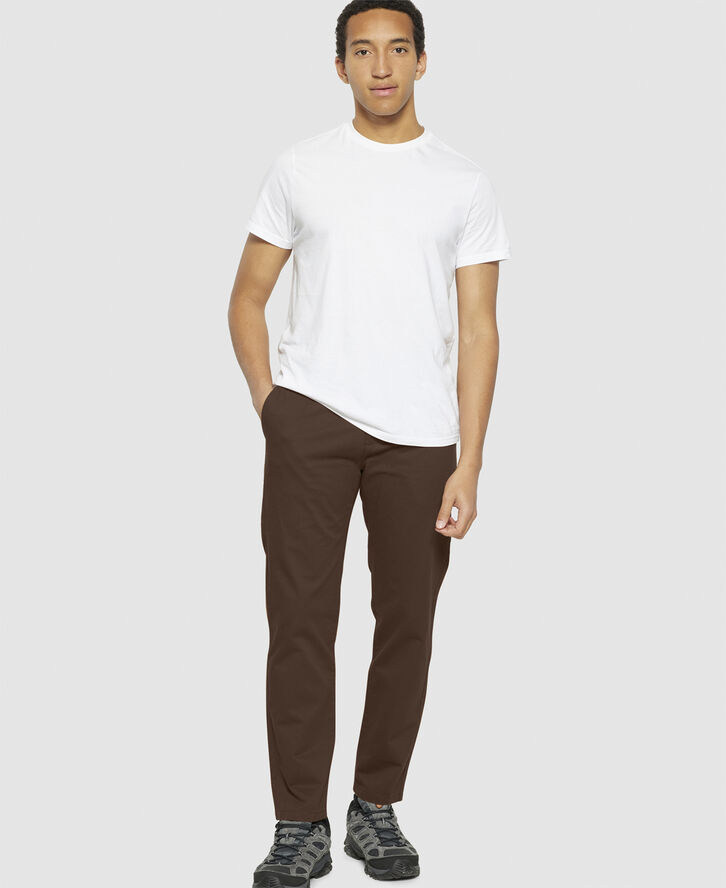 Knowledge Cotton Apparel CHUCK regular chino twill pants - GOTS/Vegan Demitasse (brown)