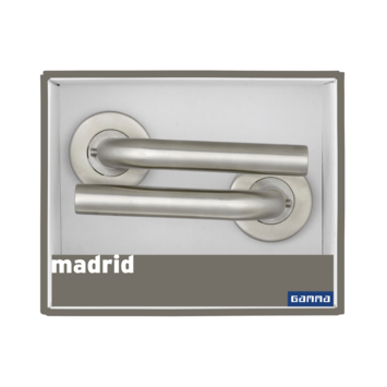 Gamma deurkruk set Madrid rond rozet RVS