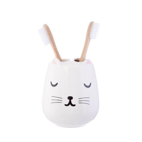 Porta-escova de dentes Caudania em formato de gato