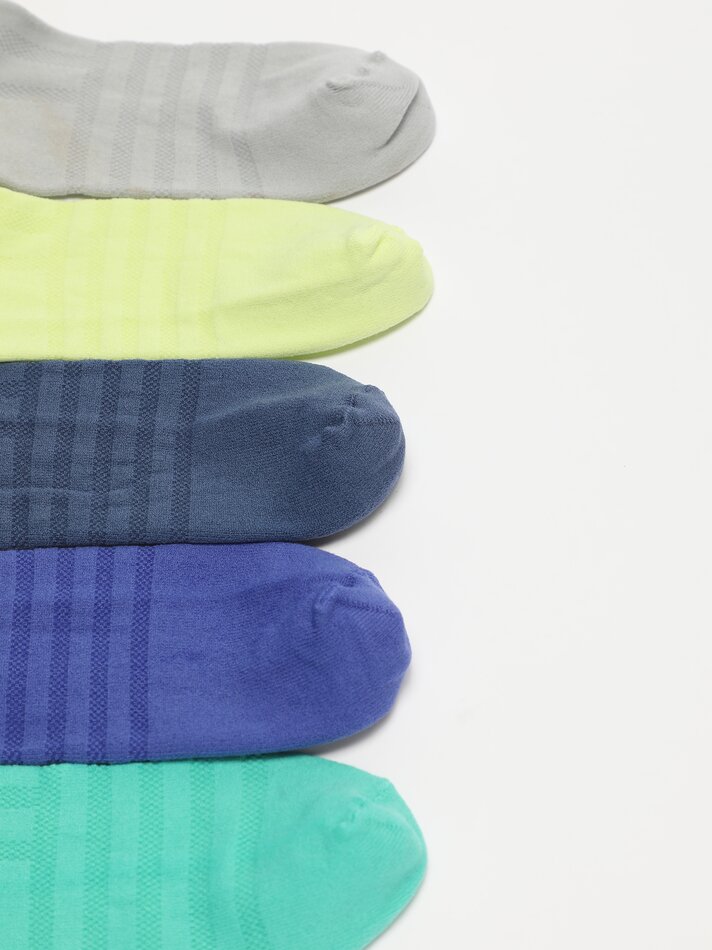 Pacote com 5 pares de meias de microfibra coloridas - Sortidas
