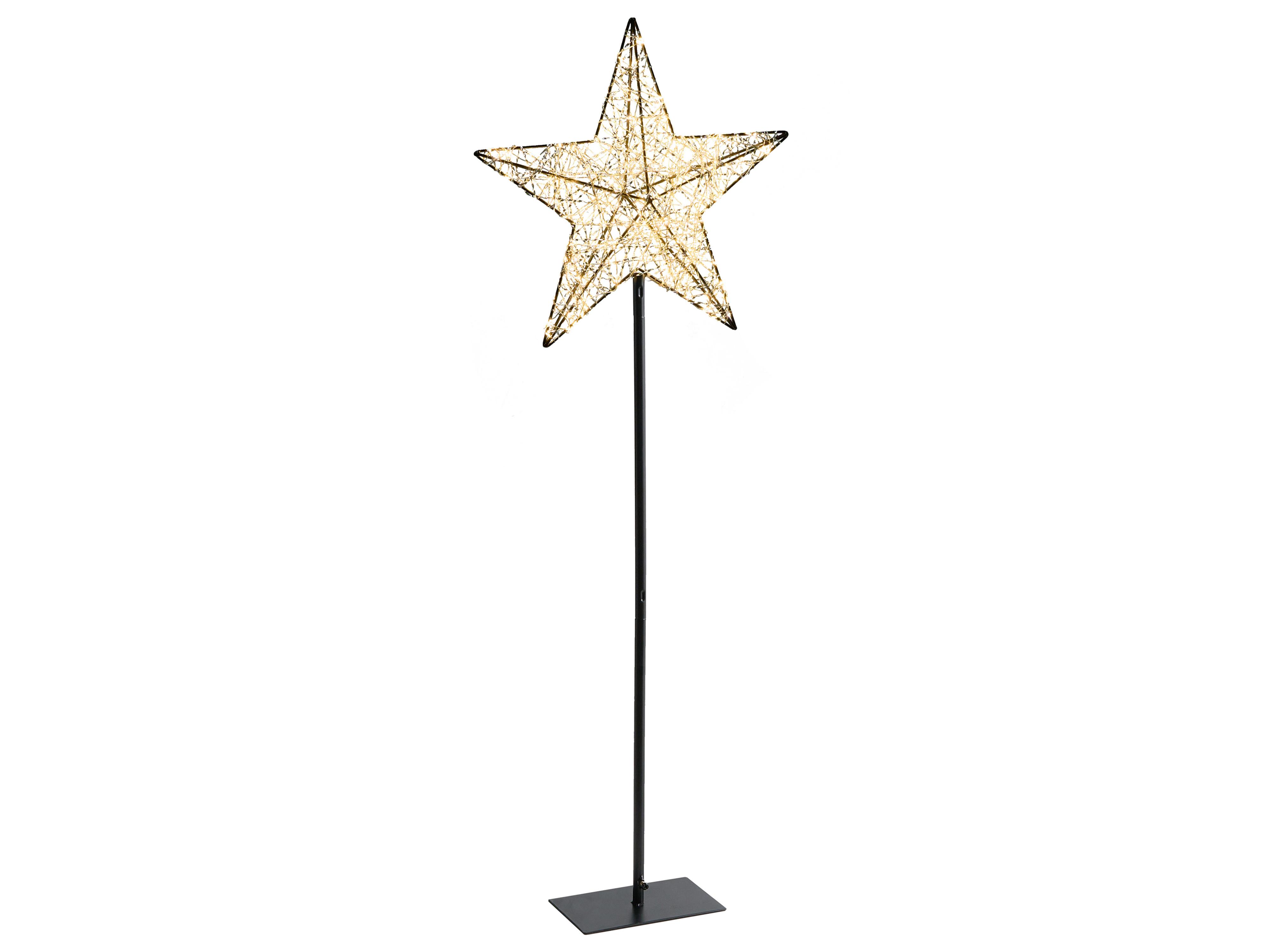 Buitendecoratie LED SANNAN Ster 110 cm Zwart