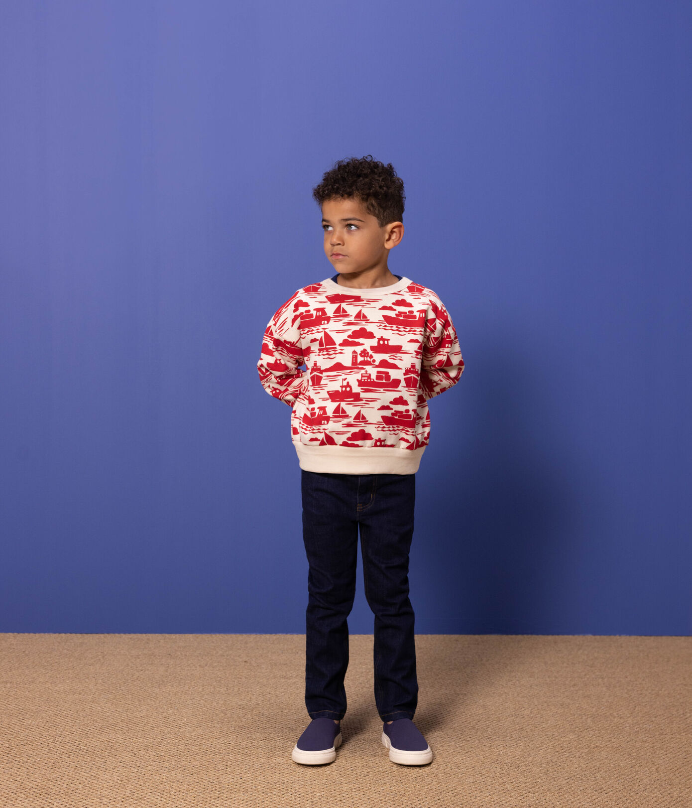 Sweatshirt en molleton imprimé enfant garçon