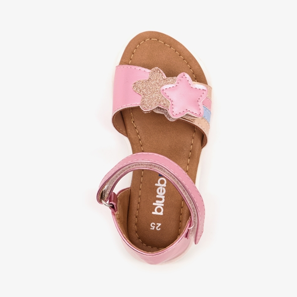Blue Box meisjes sandalen roze metallic