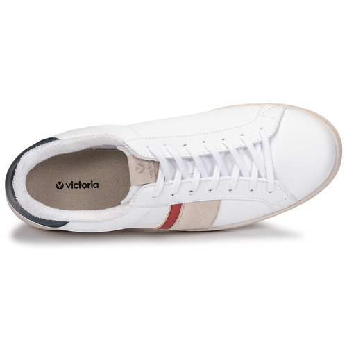Victoria - TENIS VEGANA DETALLE - Blanc / Bleu