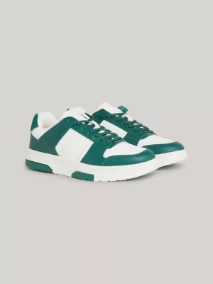 Tênis Brooklyn Leather com sola de borracha colorida