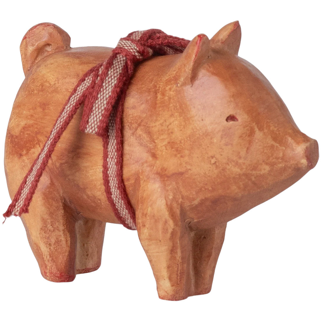 maileg decoratie varken - rose - 8 cm