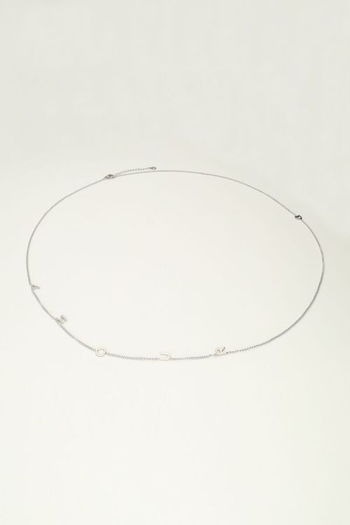 Ketting met amour letters