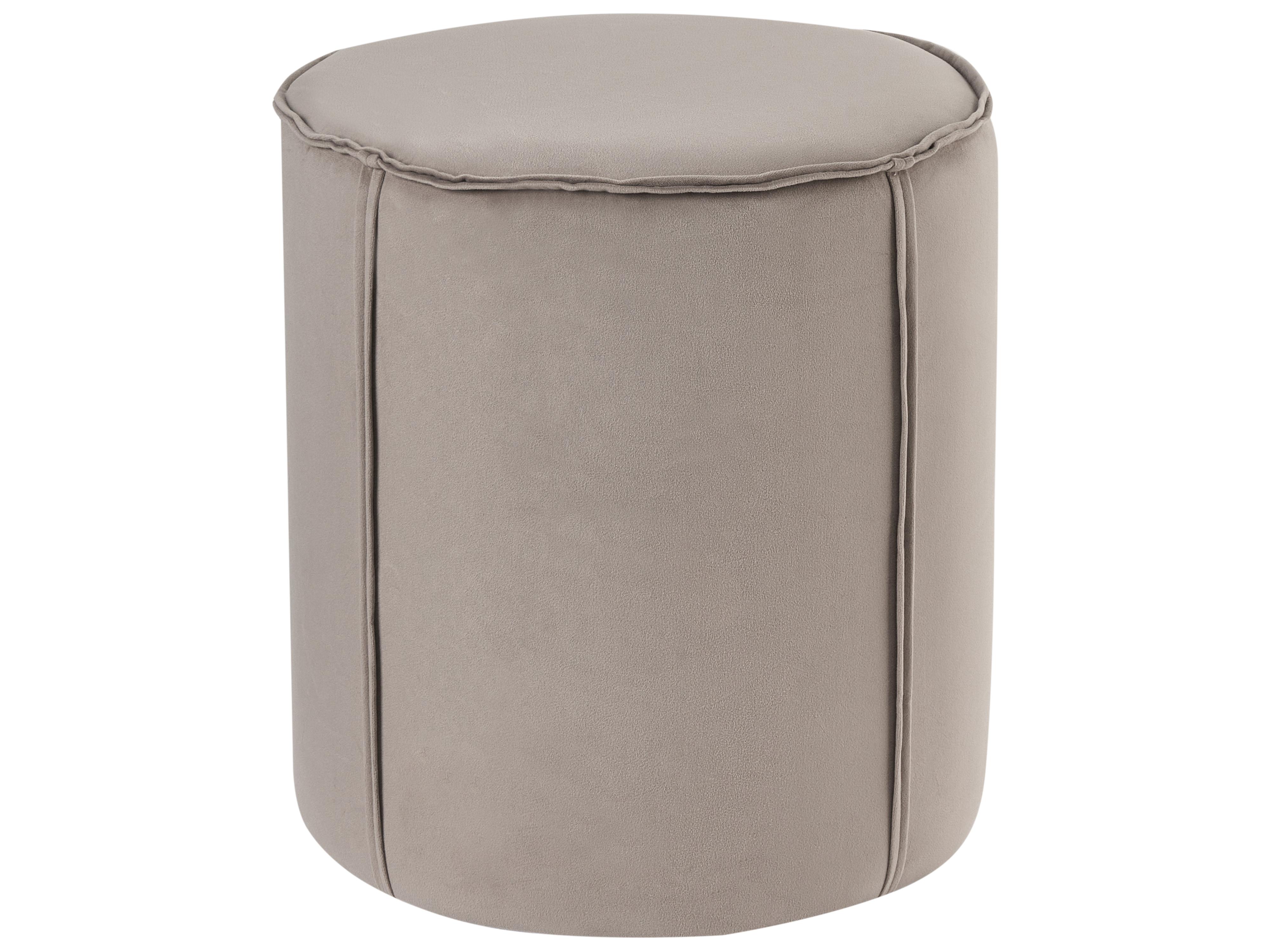 Poef SEDONA Fluweel Taupe