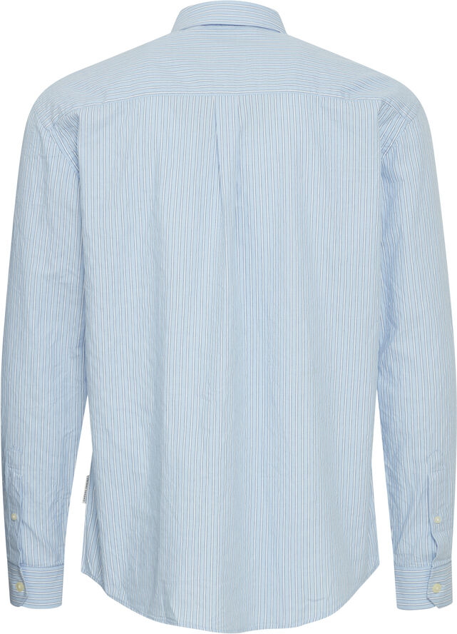 Casual Friday CFALVIN LS dobby striped shirt Placid blue