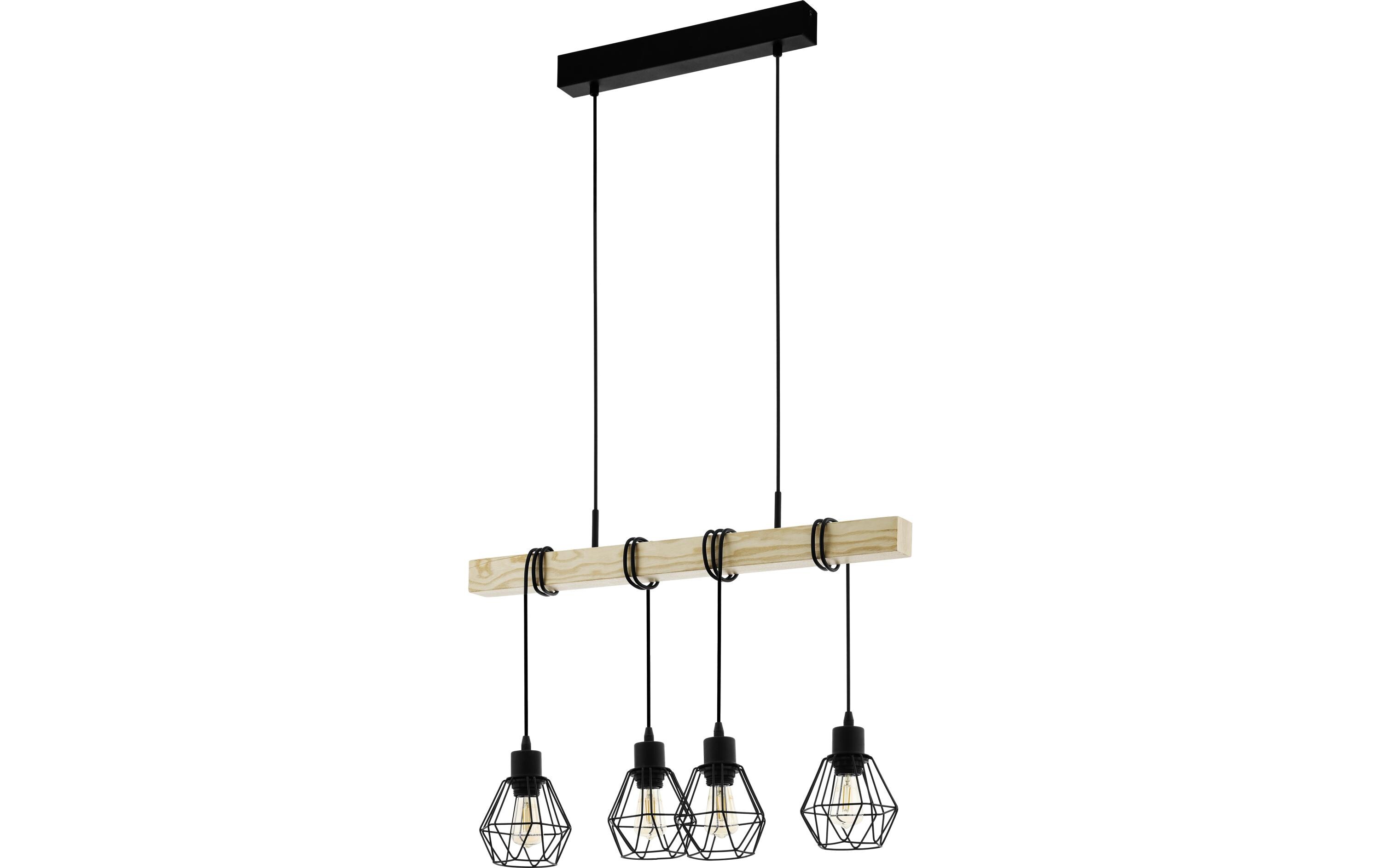 Pendelleuchte TOWNSHEND 5 schwarz exkl. E27 4x60WHängeleuchte