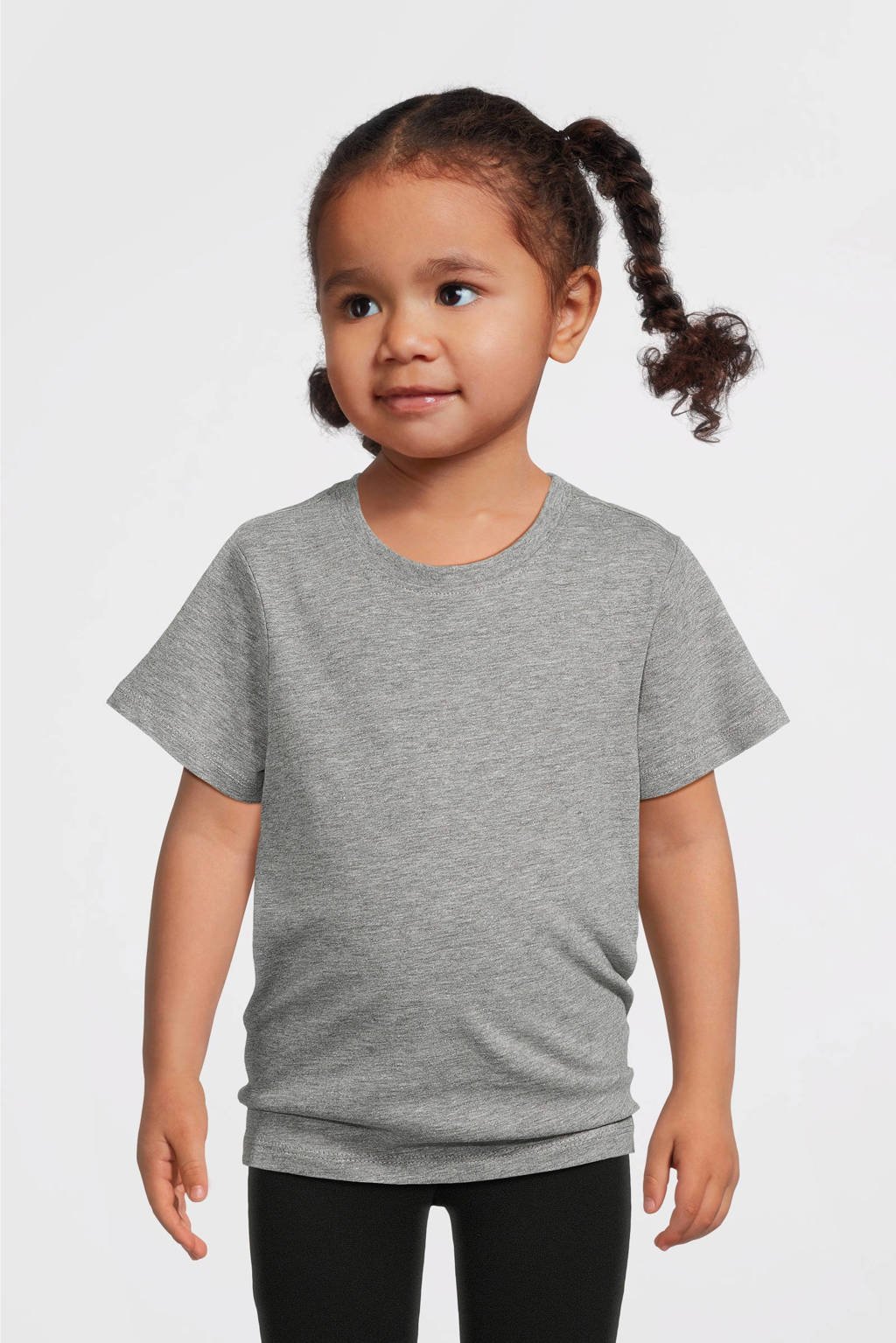 anytime T-shirt grijs melange