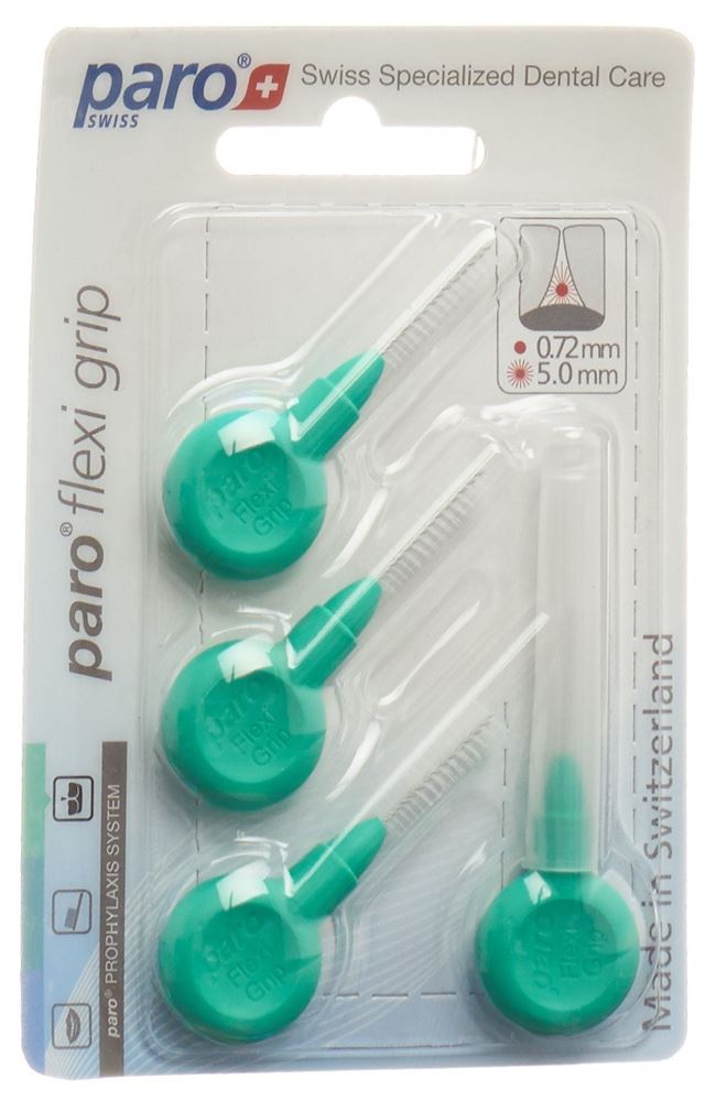 PARO Flexi Grip 5mm mittel grün zylindrisch 4 Stk