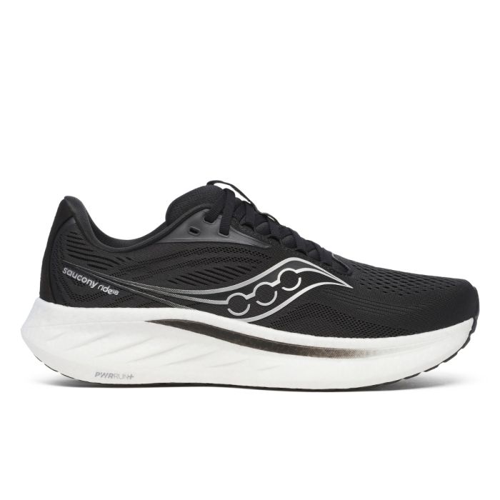 Saucony Herre Løbesko Ride 18 Wide Sort