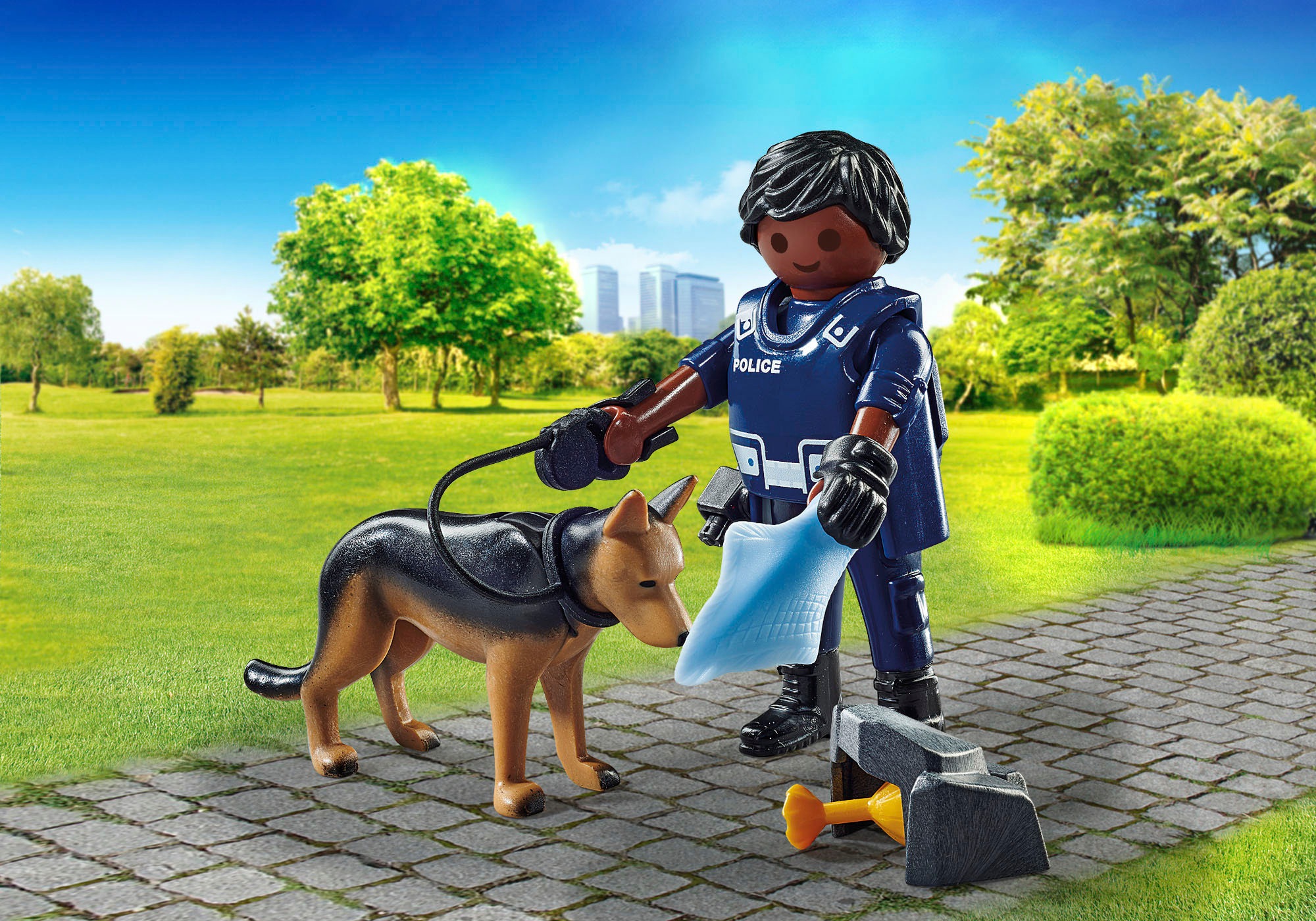 Playmobil® Konstruktions-Spielset »Polizist mit Spürhund (71162), Special Plus« Made in Europe